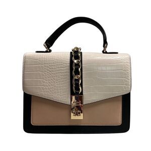 ALDO Dallamaraen Women’s‎ Top Handle Crossbody New Without Tags Black Tan Cream